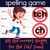 tch and ch OG sound spelling game (includes 60 practice words)
