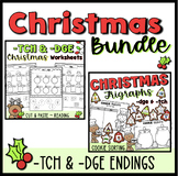 tch dge trigraph Christmas Bundle Worksheets, Sorting, Rea