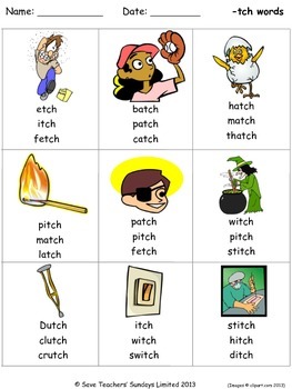 tch phonics lesson plans, worksheets and other teaching resources