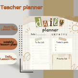 teacher planner: Monthly Lesson Plan, weekly lesson plan, 
