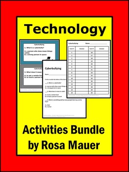 Preview of technology Activities for Kids Bundle Internet Safety & Computer Skills