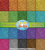 Rainbow Glitter Pattern Digital Scrapbook Pack {Zip-A-Dee-