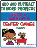ADD AND SUBTRACT IN WORD PROBLEMS iREADY MATH CENTER GAMES