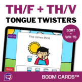 th f Minimal Pairs th v Boom Cards Tongue Twister Silly Se