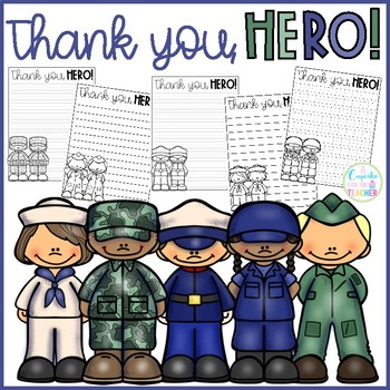 Thank You, Hero! Free Printables by A Cupcake for the Teacher | TpT