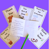 thank you notes printable for student from teacher end of 