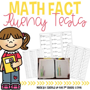 Preview of Addition and Subtraction Math Fact Fluency Tests