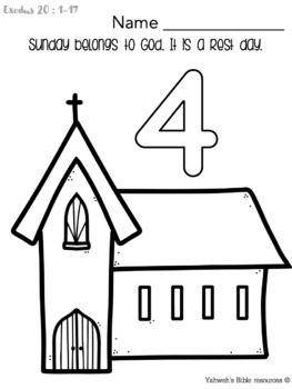 the 10 commandments worksheets, bible lesson. coloring pages, booklet ...