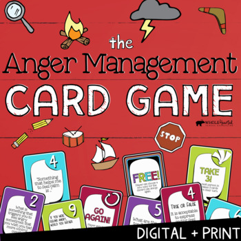 Preview of ANGER MANAGEMENT: Print + Digital SEL Game | Social Emotional Distance Learning