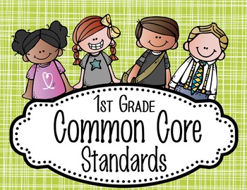 the BRAINY BUNCH - 1st Grade Common Core Standards "I CAN" format / posters