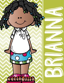 the BRAINY BUNCH - GIRLS - Student Binder Covers - Kids of Color {Melonheadz}