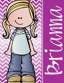 the BRAINY BUNCH - GIRLS - Student Binder Covers - blonde hair  {Melonheadz}