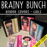 the BRAINY BUNCH - GIRLS - Student Binder Covers - pastel 