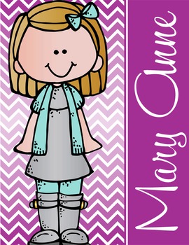 the BRAINY BUNCH - GIRLS - Student Binder Covers - sandy hair  {Melonheadz}