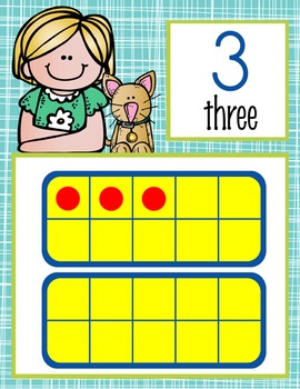 the BRAINY BUNCH - Number Line Banner, 0 to 20, Illustrated