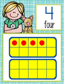 the BRAINY BUNCH - Number Line Banner, 0 to 20, Illustrated