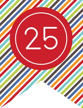 the BRAINY BUNCH - Number Line Banner, 1 to 25, EDITABLE to continue