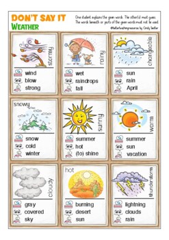 How Is The Weather? - ESL Board Game…: English ESL worksheets pdf & doc