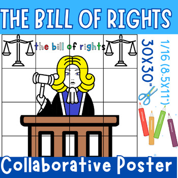 Preview of the bill of rights Collaborative poster Art Coloring Pages Celebration December