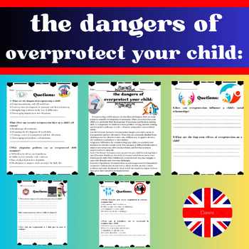 Preview of the dangers of overprotect your child: Questions et Réponses à choix multiple