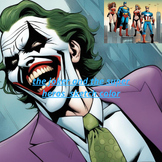 the joker and super heroes sketch coloring