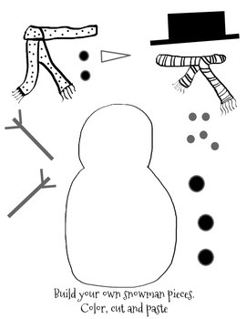 Snowman Worksheet and Activities by Rebekah Sayler | TpT