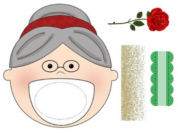 Preview of there was an old lady who swallowed a rose (valentine's day activity)