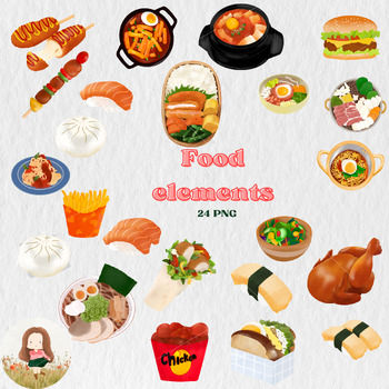 Preview of thinking of food clipart
