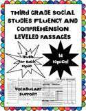 third grade social studies fluency and comprehension level