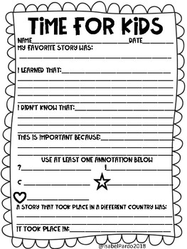 Preview of time for kids worksheet