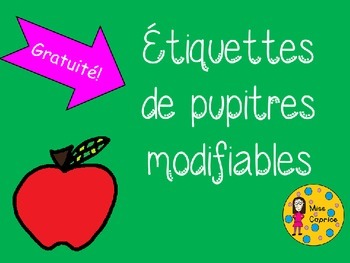 Étiquettes de bureau: Pomme - Gratuit! by Miss Caprice