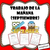 trabajo de la manana septiembre (September morning work-spanish)