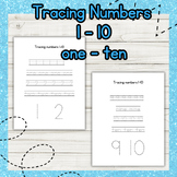 tracing 1 - 10 numbers, tracing worksheets, kindergarten m