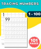 tracing numbers 1-100 worksheet
