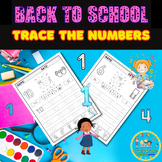tracing numbers 1-20 back to school activities
