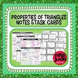 triangle properties notes & task cards