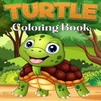 Preview of turtle Coloring Book: turtle Coloring Pages. Beautiful turtle Coloring Book