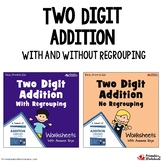 Adding 2 Digit Numbers With and Without Regrouping 2nd Gra