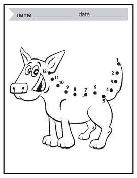 Preview of ultimate dot to dot animals;dot to dot skip counting