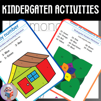 Preview of ultimate kidergaten activity workbook - printable