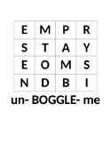 un- BOGGLE - me   (Word Puzzles)  (Dyslexia Resources)