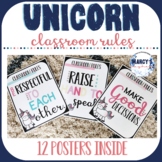 unicorn classroom rules and procedures expectations, PBIS 
