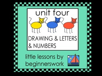 Preview of unit 4 DRAWINGS, LETTERs & NUMBERS by Karen Smullen