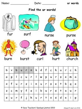 ur phonics lesson plans, worksheets and other teaching resources