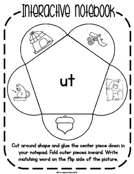 'ut' Word Family Word Work by The Teacher Gene | TpT