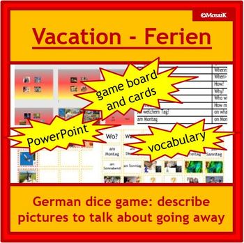 Preview of vacation Ferien German game pack