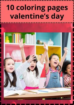 Preview of valentine day 10 coloring pages free activities kindergarten