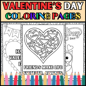 Preview of valentine's day Coloring Pages | valentine's day Coloring Book |