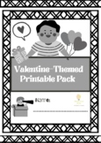 valentine themed printable pack