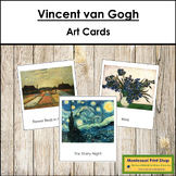 Vincent van Gogh 3-Part Art Cards - Famous Artist - Montessori